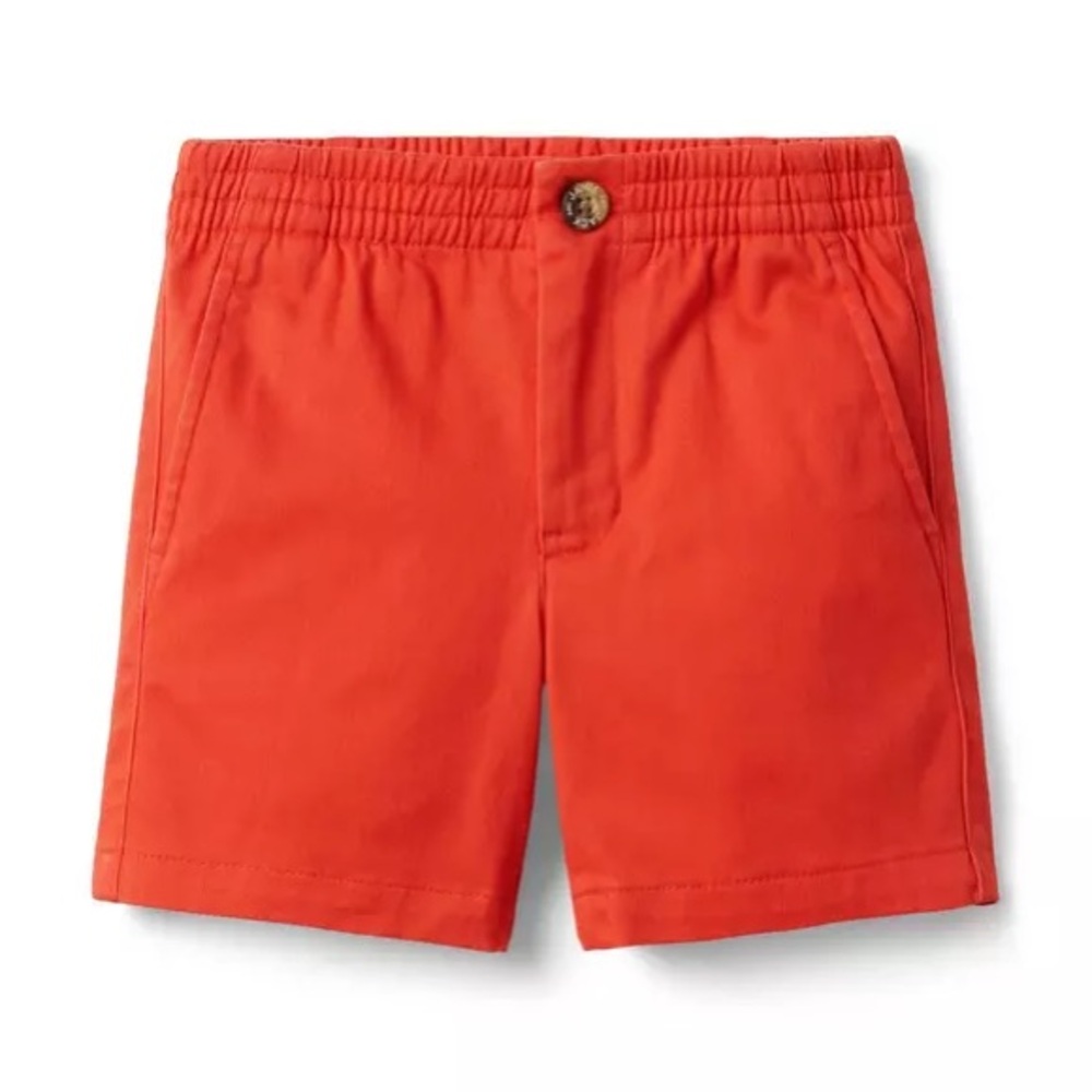 Janie and Jack Red The Twill Pull-On Short, 4